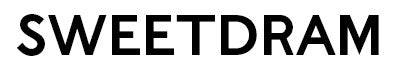 "SWEETDRAM" logo in black font on white background.